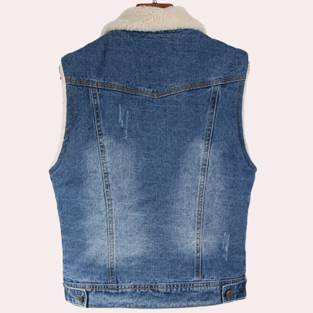 CLAIRE - Geraffineerd Denim Vest voor Dames