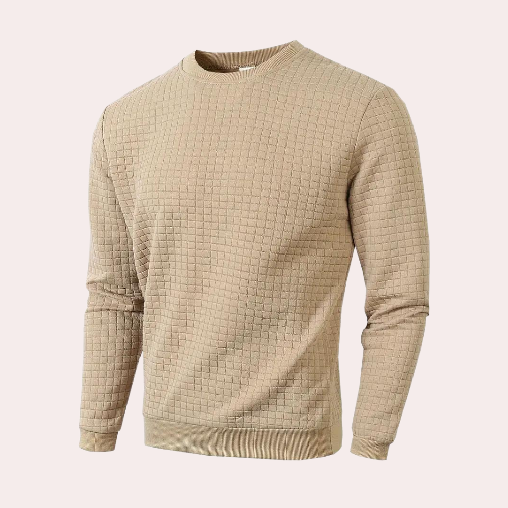 Casual ademende herensweater