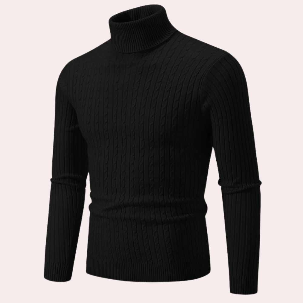 Comfortabele gebreide herensweater