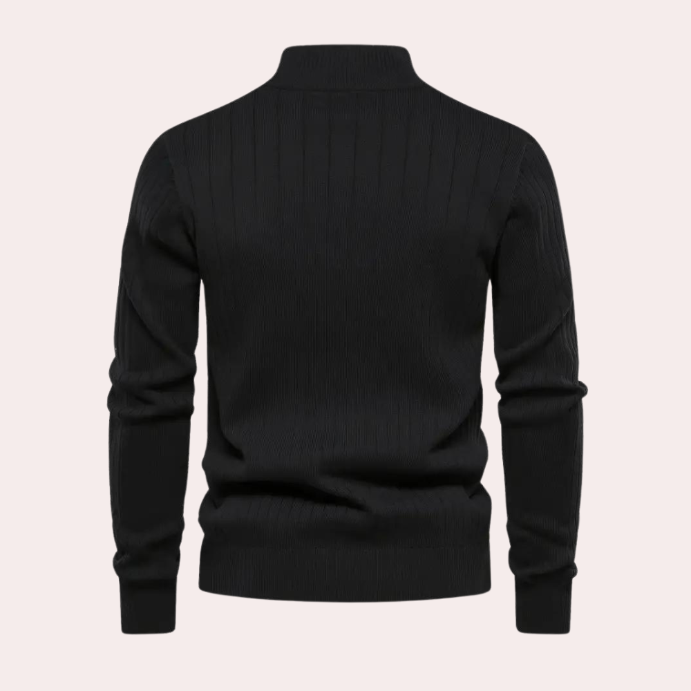 Saber - Casual herensweater met rits