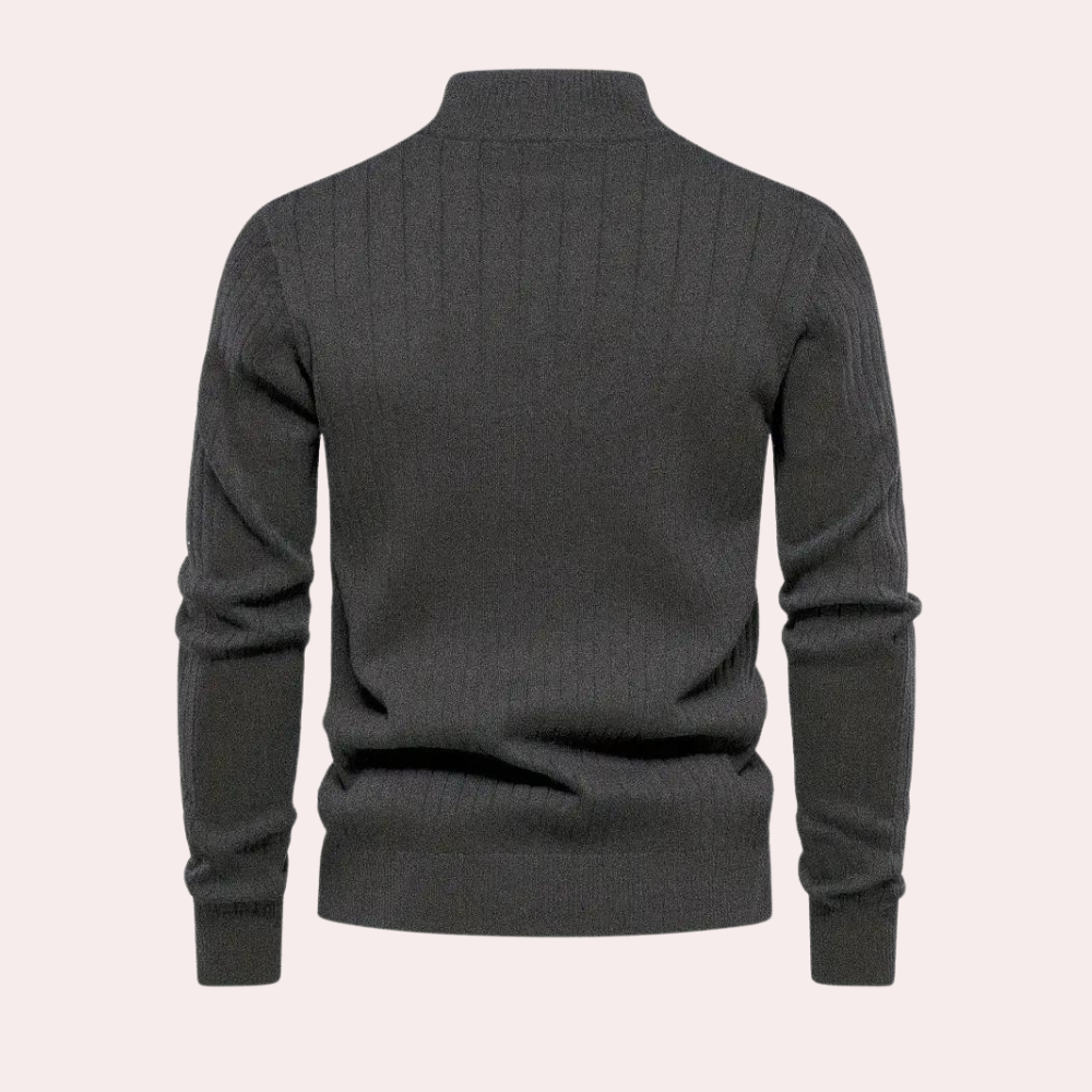 Saber - Casual herensweater met rits