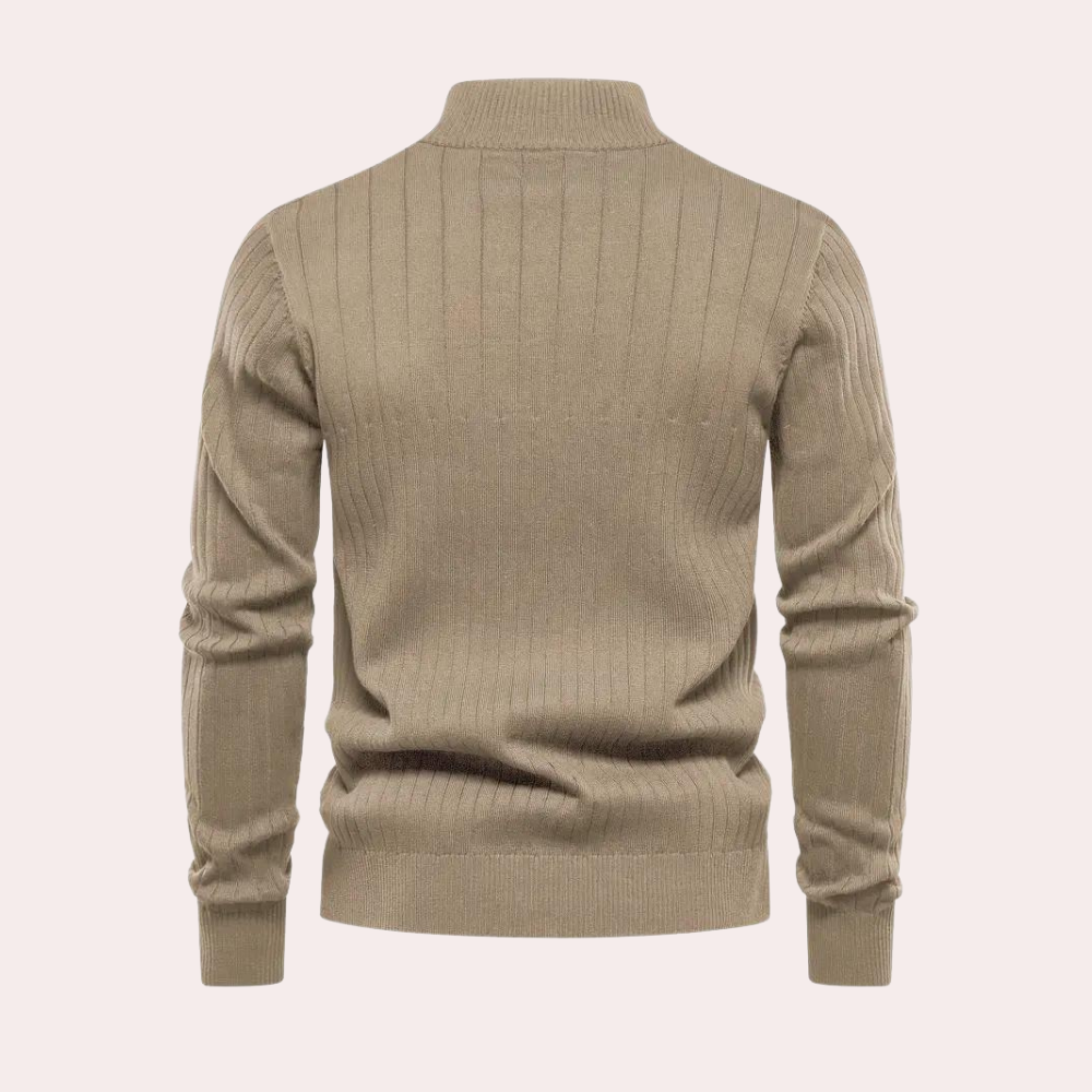 Saber - Casual herensweater met rits