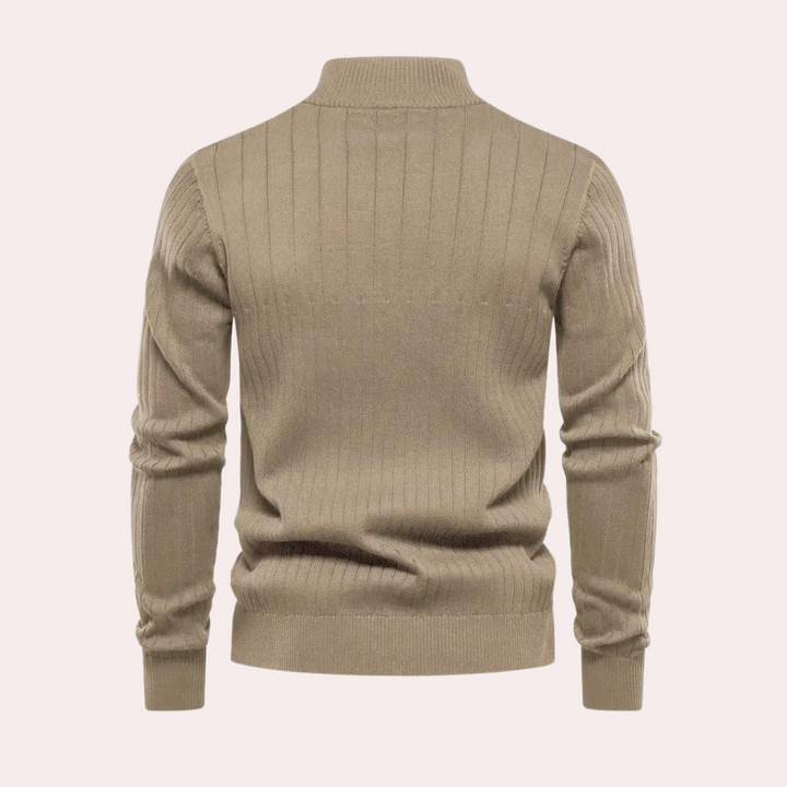 Saber - Casual herensweater met rits