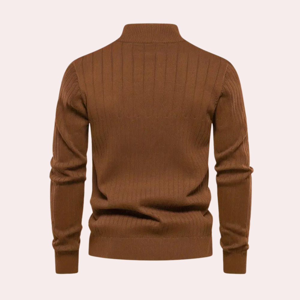 Saber - Casual herensweater met rits