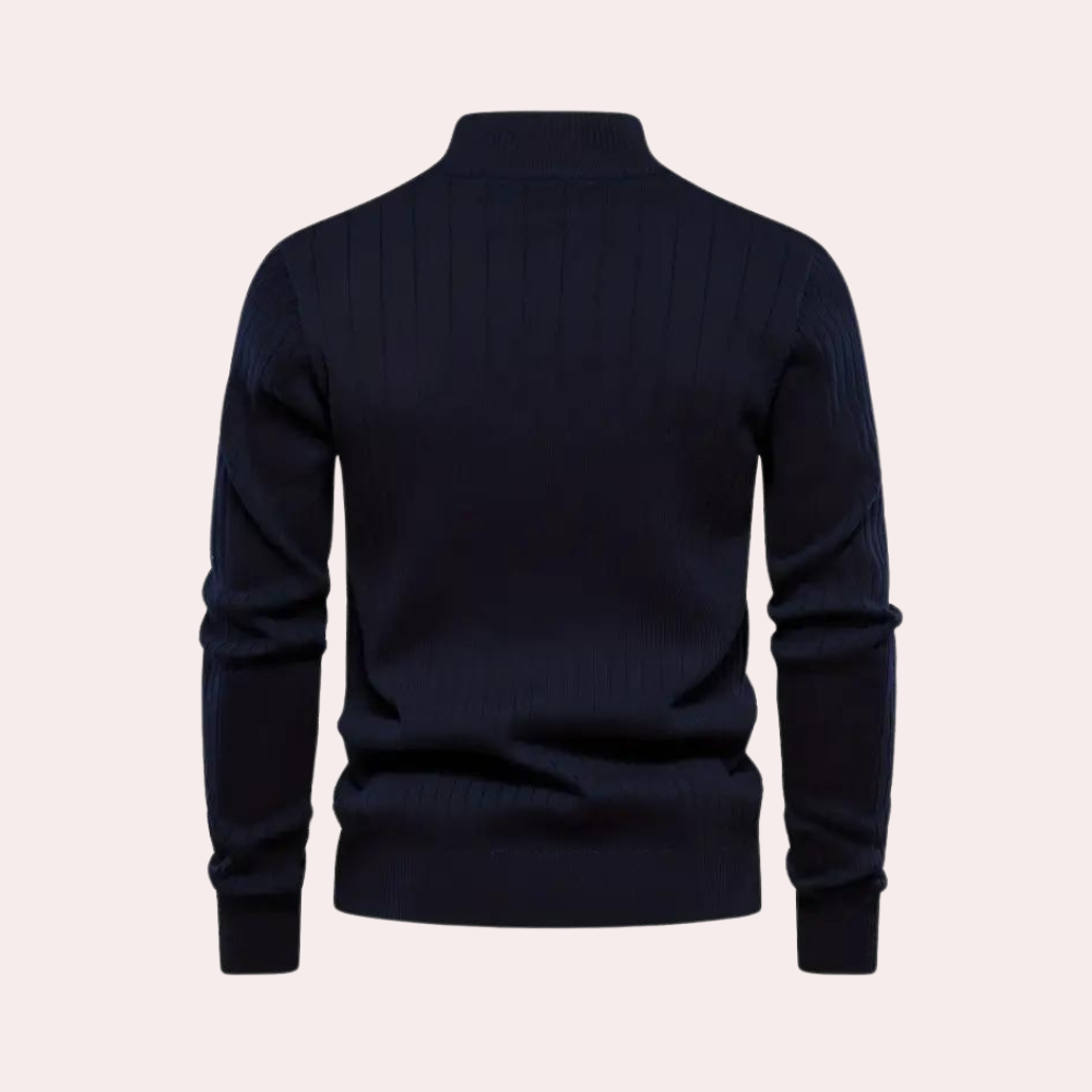 Saber - Casual herensweater met rits