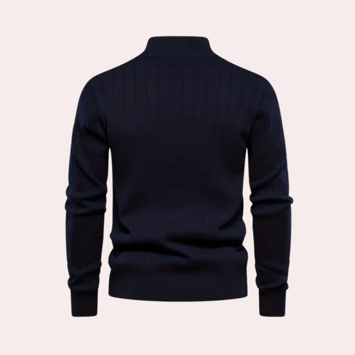 Saber - Casual herensweater met rits