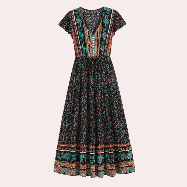 Bloemige boho jurk voor dames