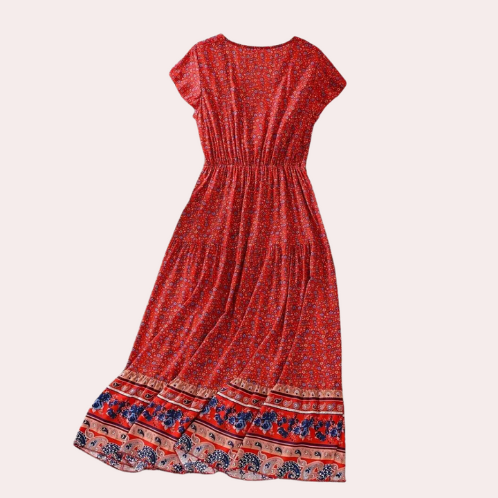 Bloemige boho jurk voor dames