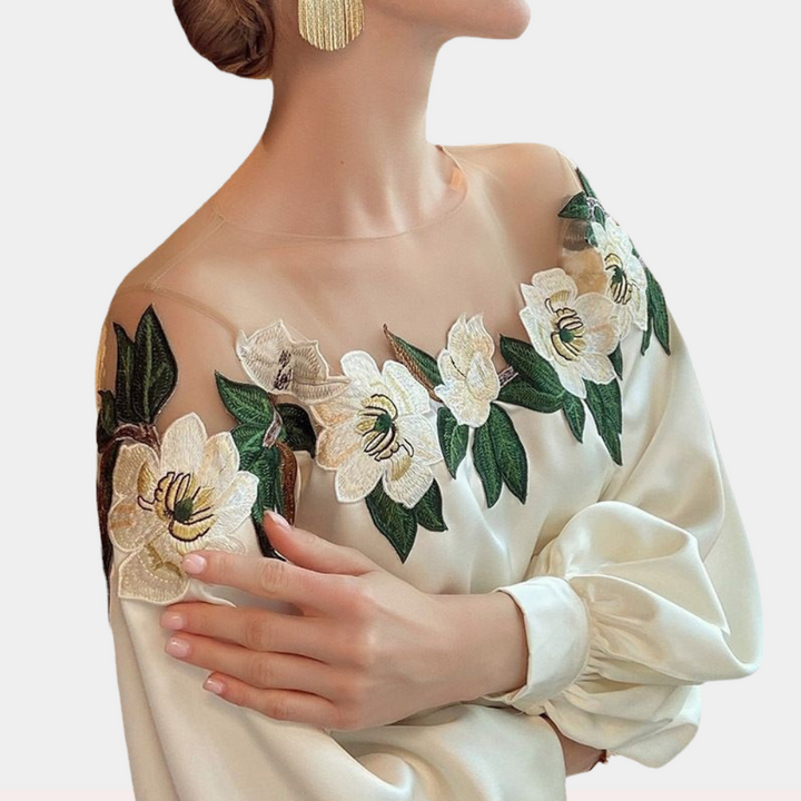 Bonnie - Elegante gebloemde damesblouse