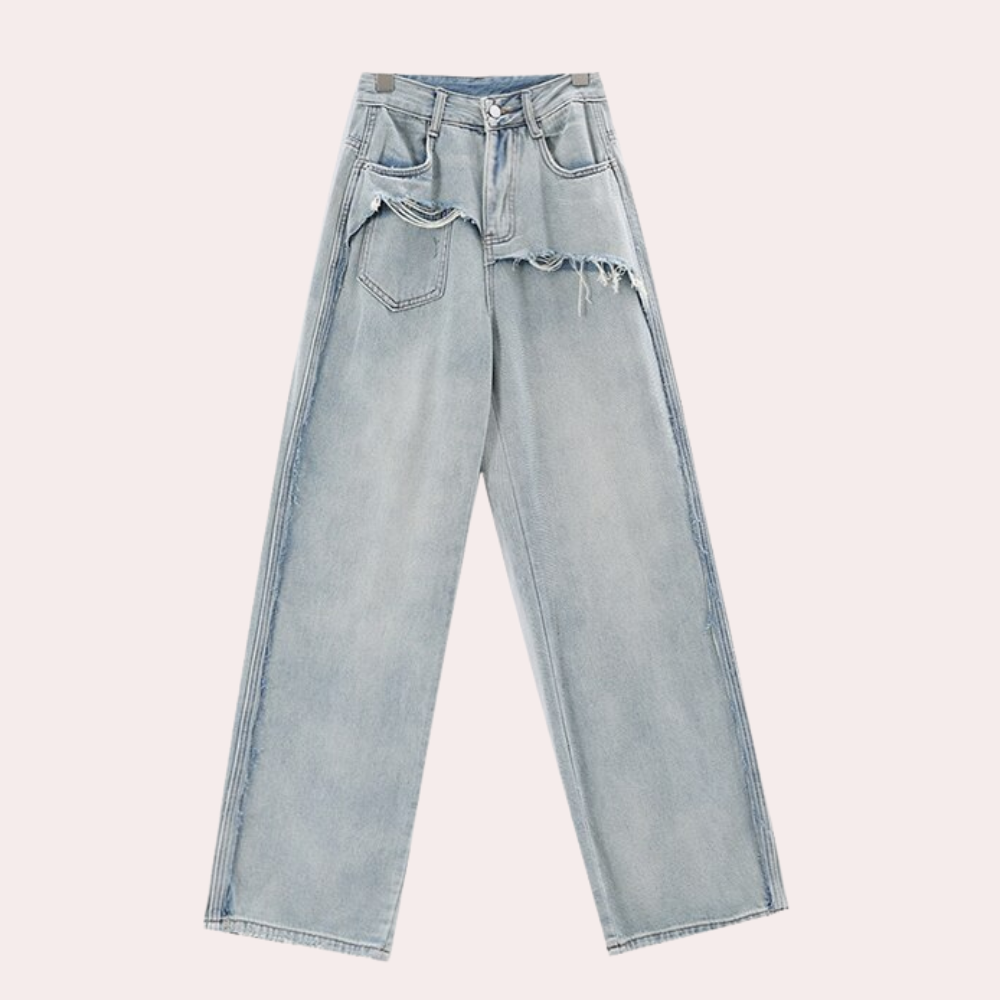 Dames denim broek