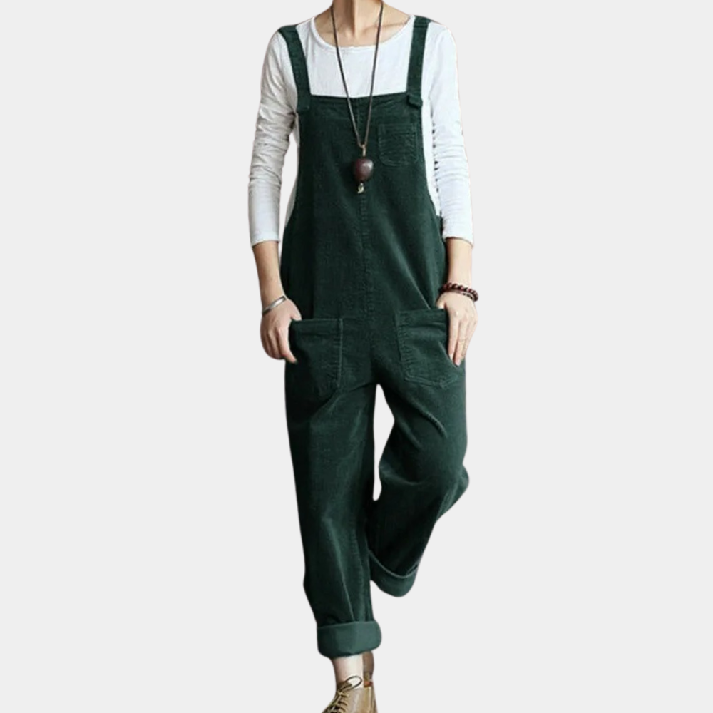 Casual corduroy jumpsuit voor dames