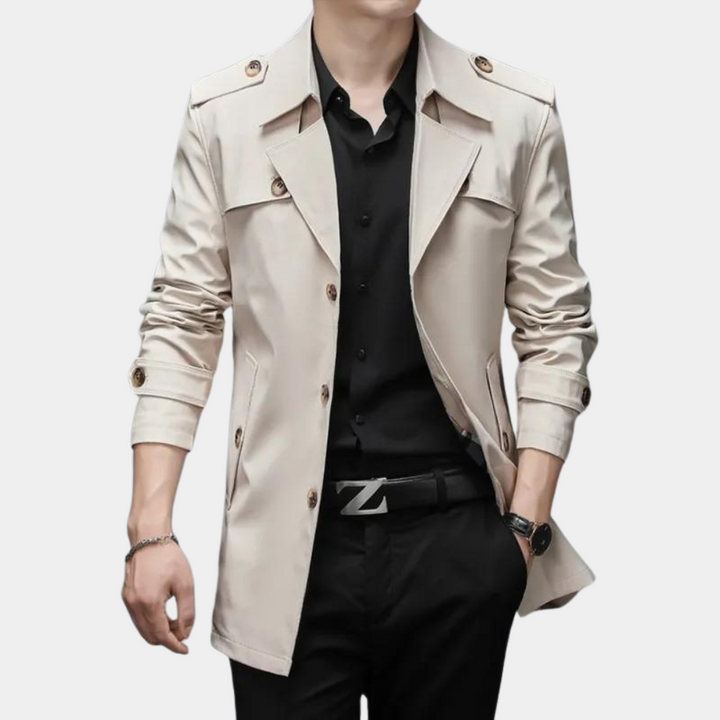 Moderne trenchcoat voor heren