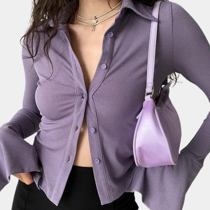 Casual blouse met lange mouwen voor dames