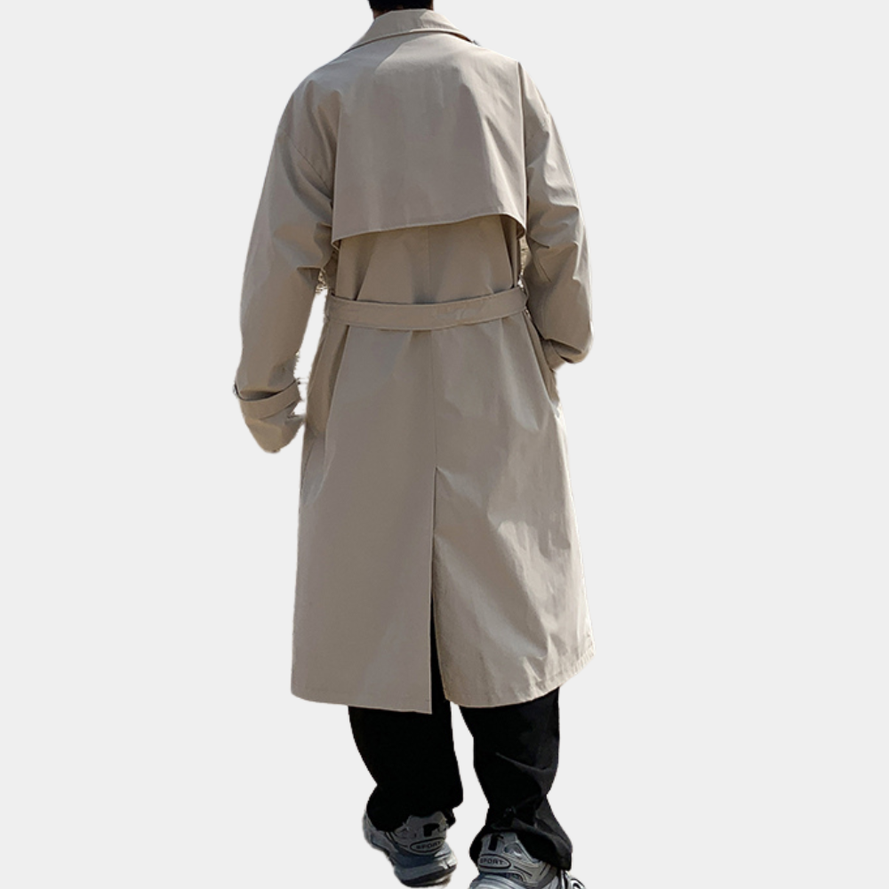 Lange trenchcoat voor heren