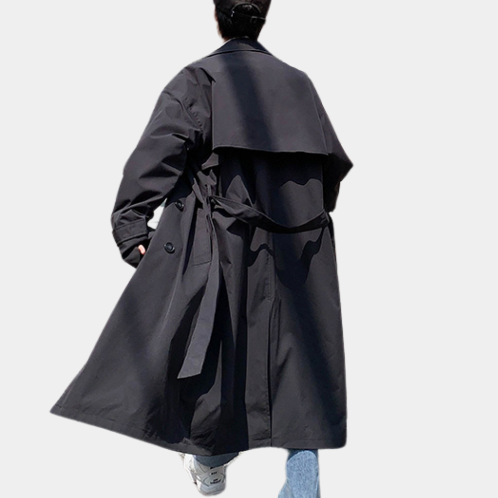 Lange trenchcoat voor heren