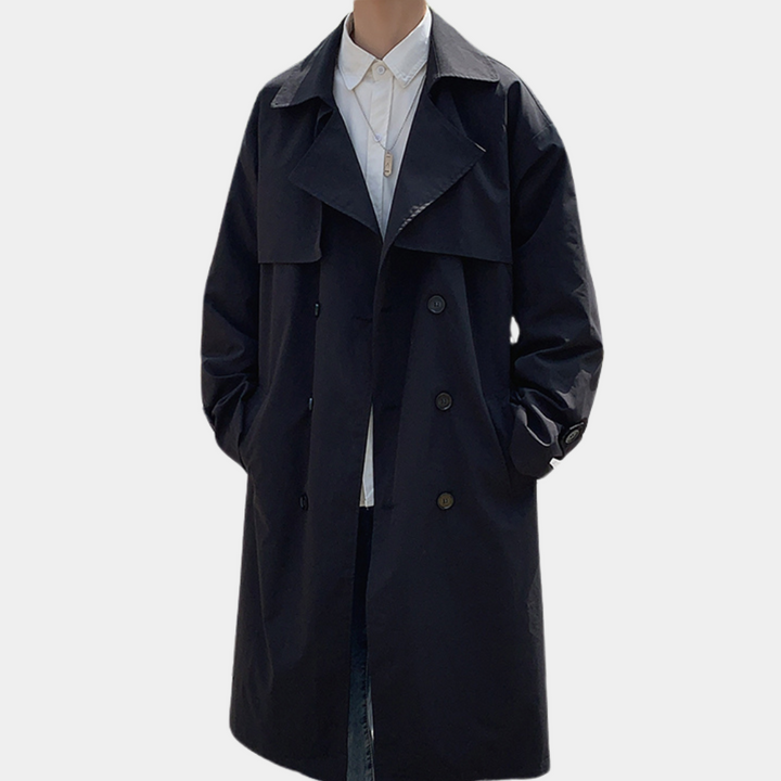 Lange trenchcoat voor heren