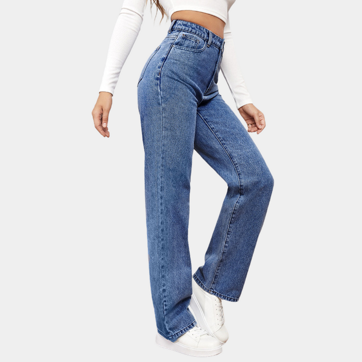 Jitka- Casual baggy jeans voor dames