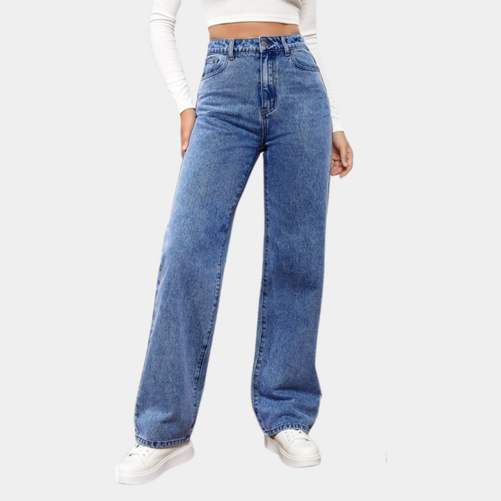 Jitka- Casual baggy jeans voor dames