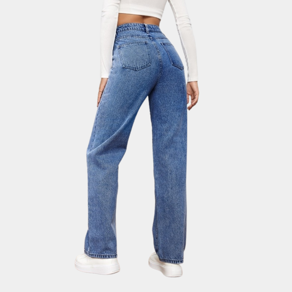 Jitka- Casual baggy jeans voor dames