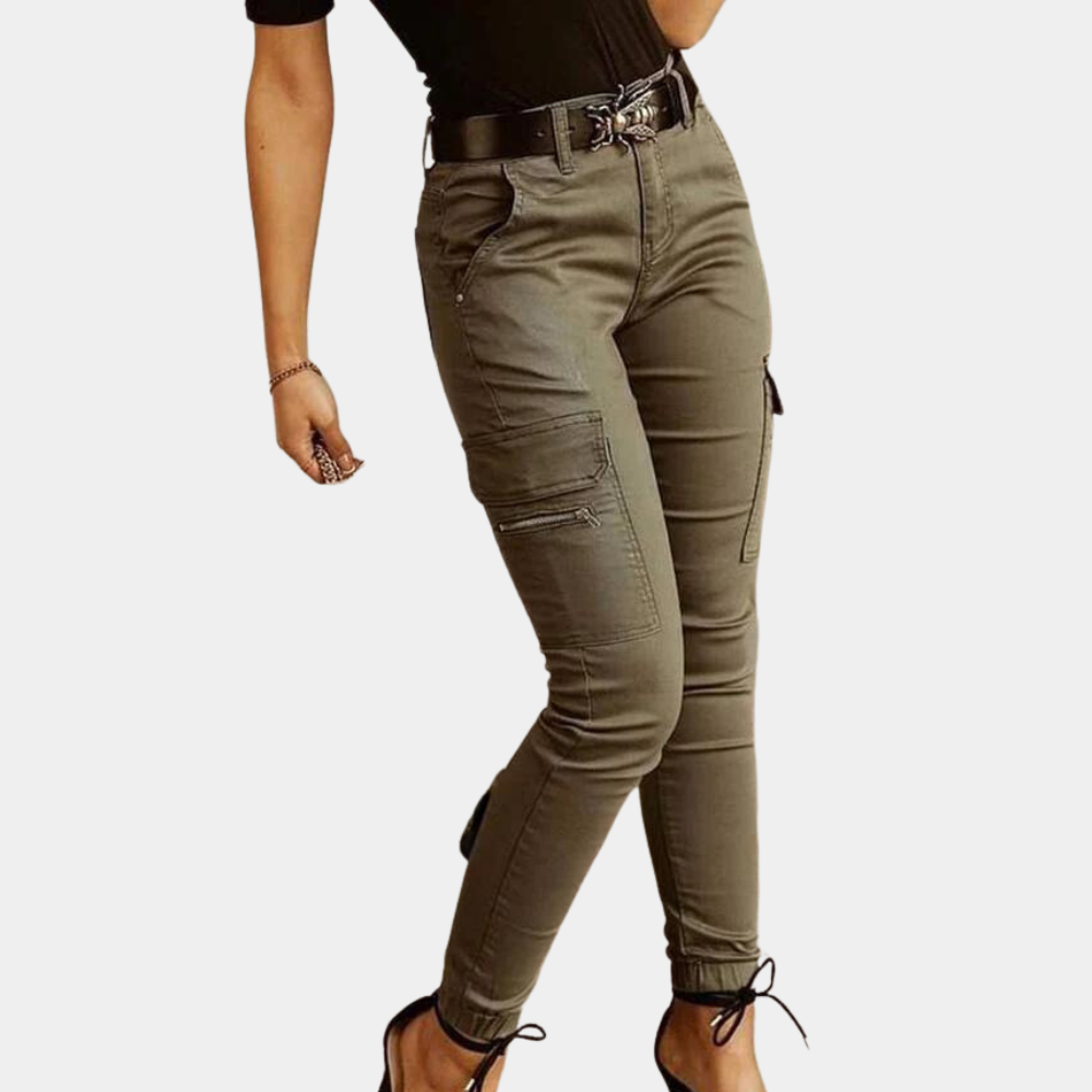 Dames casual cargo jeans