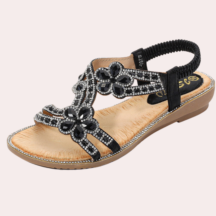 Mirabelle - Verfijnde Bloemige Elegantie Sandalen