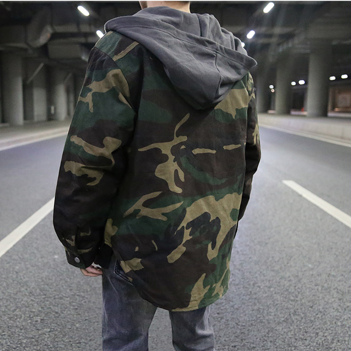 Ethane - Avontuurlijke Camouflage Heren Hoodie