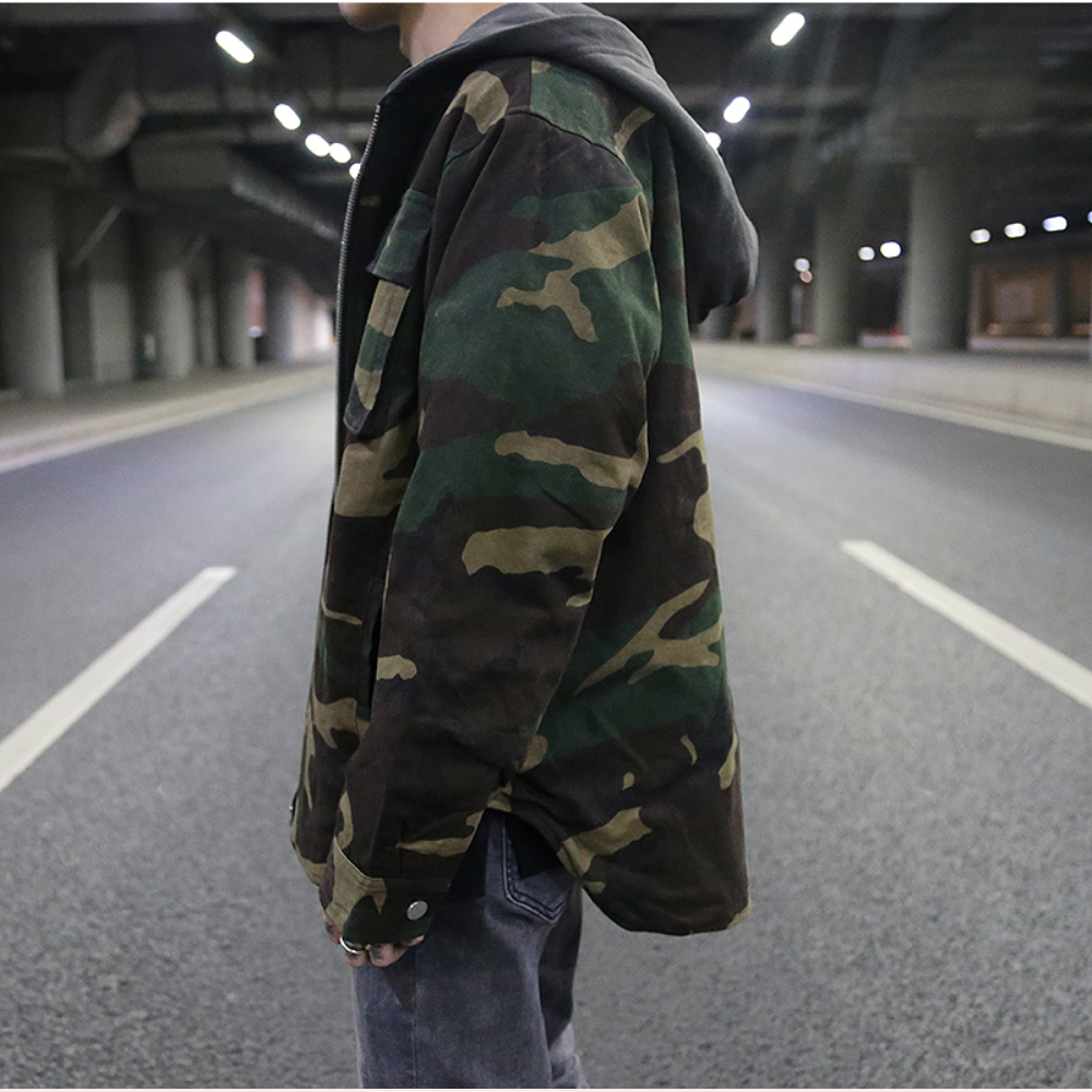 Ethane - Avontuurlijke Camouflage Heren Hoodie