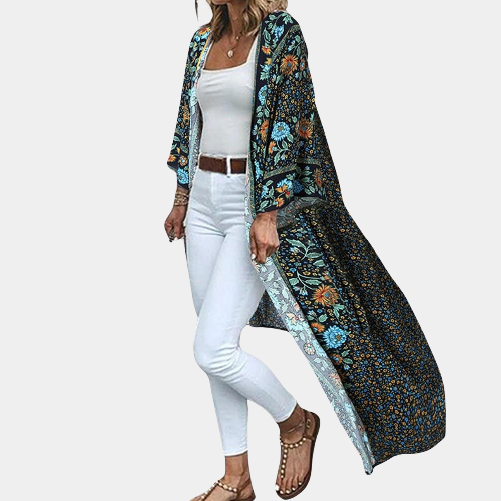 Courtney - Zomerse Bloemendroom Bohemian Print Vest