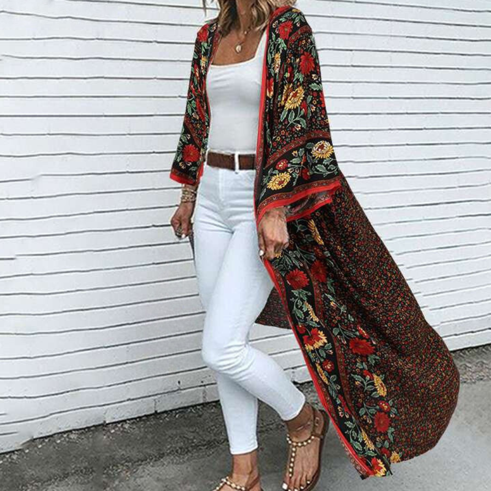 Courtney - Zomerse Bloemendroom Bohemian Print Vest