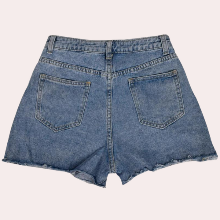 Ondine - Dames trendy gescheurde shorts