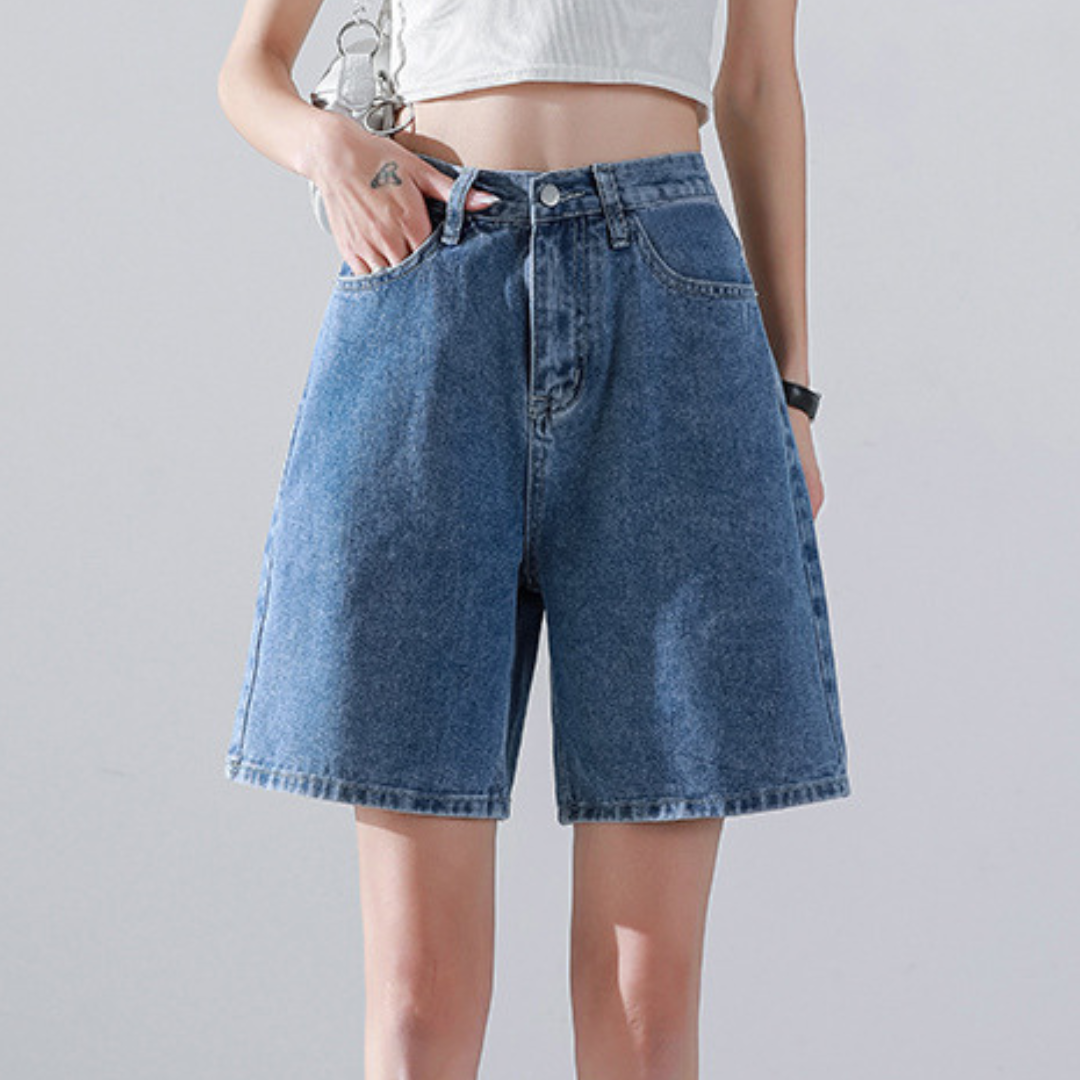 Liesel - Casual rechte wijde shorts voor dames