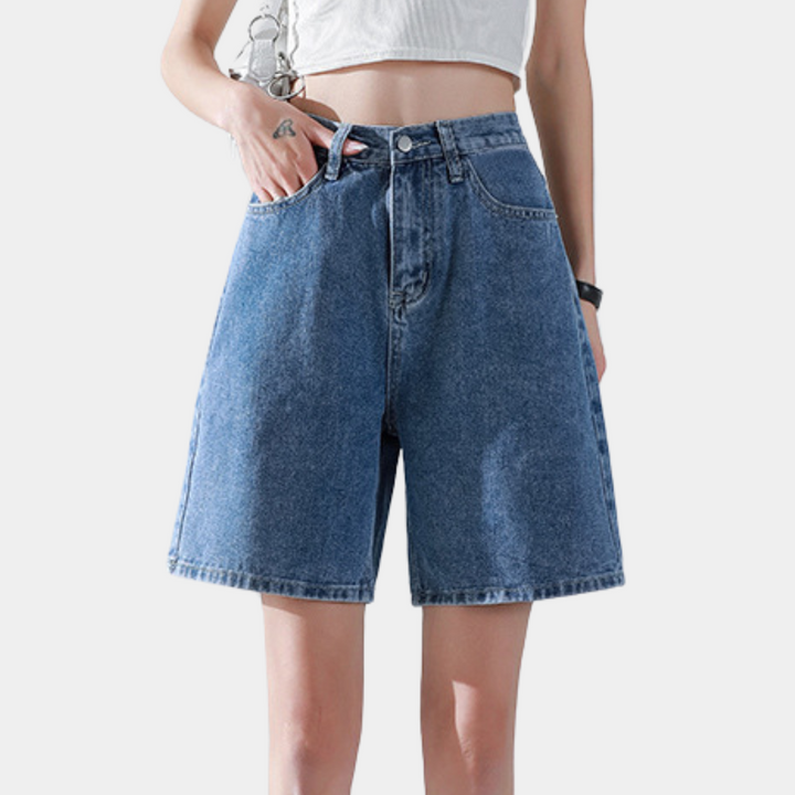 Liesel - Casual rechte wijde shorts voor dames