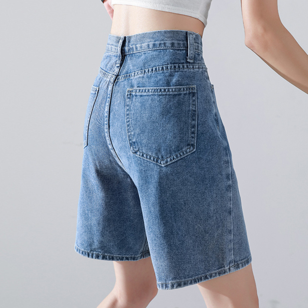 Liesel - Casual rechte wijde shorts voor dames