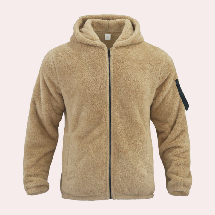 Dmitry - Zachte Zip Up trui met capuchon voor heren