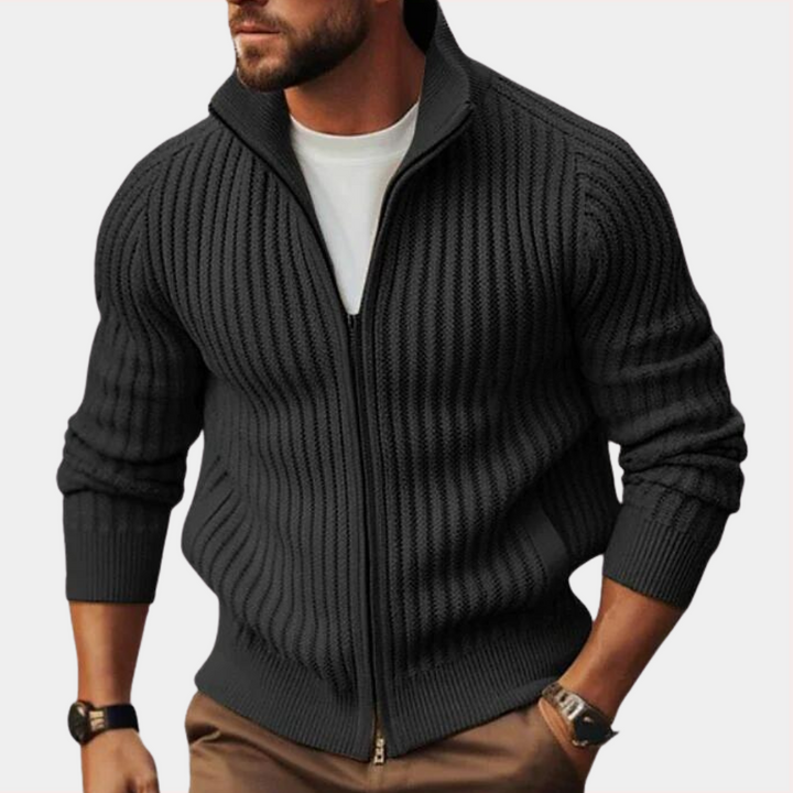 Raul - Warme en comfortabele zip-up herensweater