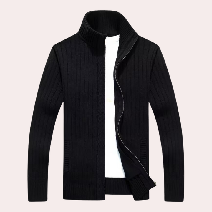 Raul - Warme en comfortabele zip-up herensweater