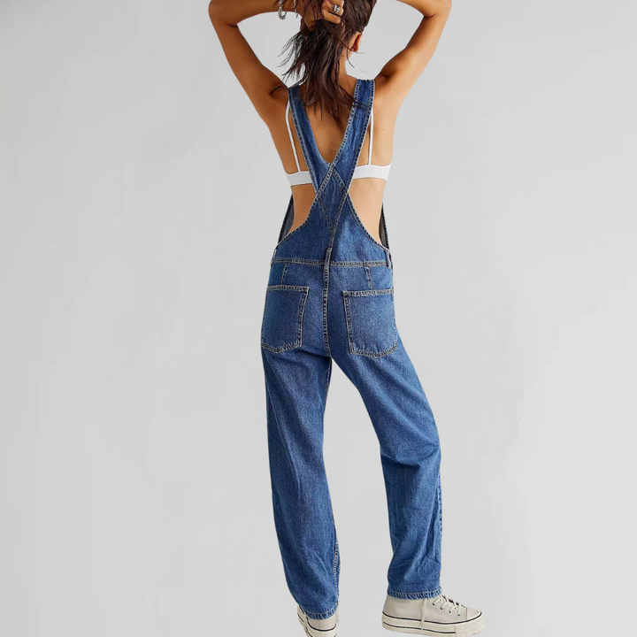 Valeria - Stijlvolle en comfortabele denim jumpsuit voor dames