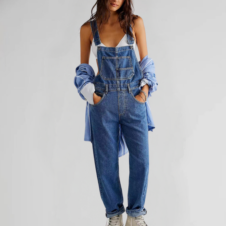 Valeria - Stijlvolle en comfortabele denim jumpsuit voor dames