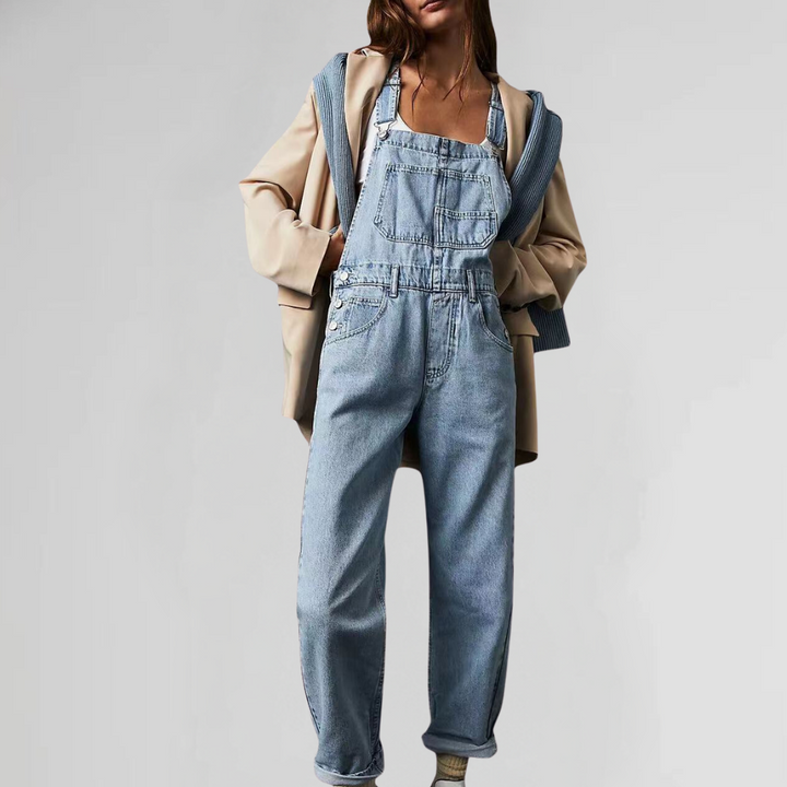 Valeria - Stijlvolle en comfortabele denim jumpsuit voor dames