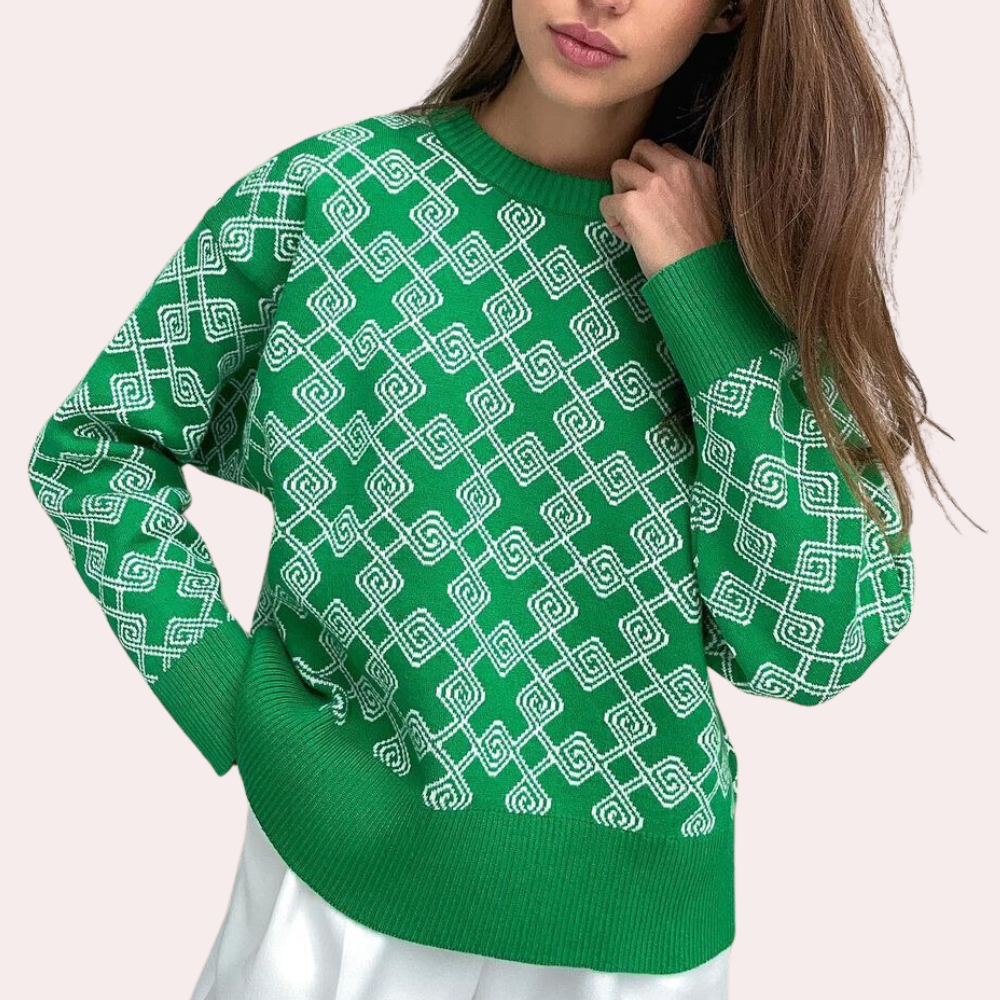 Ameyalli - Modieuze Gebreide Sweater voor dames