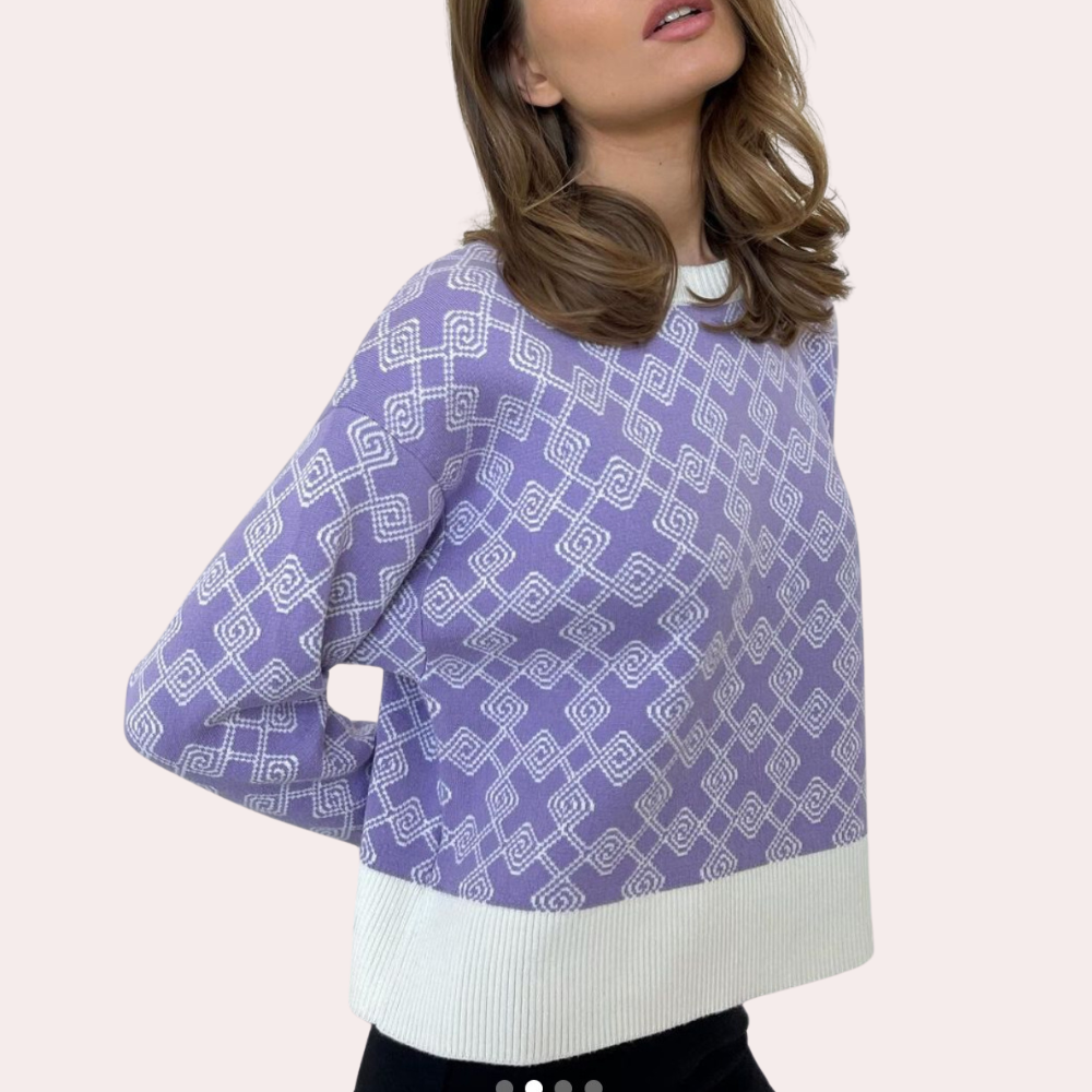 Ameyalli - Modieuze Gebreide Sweater voor dames