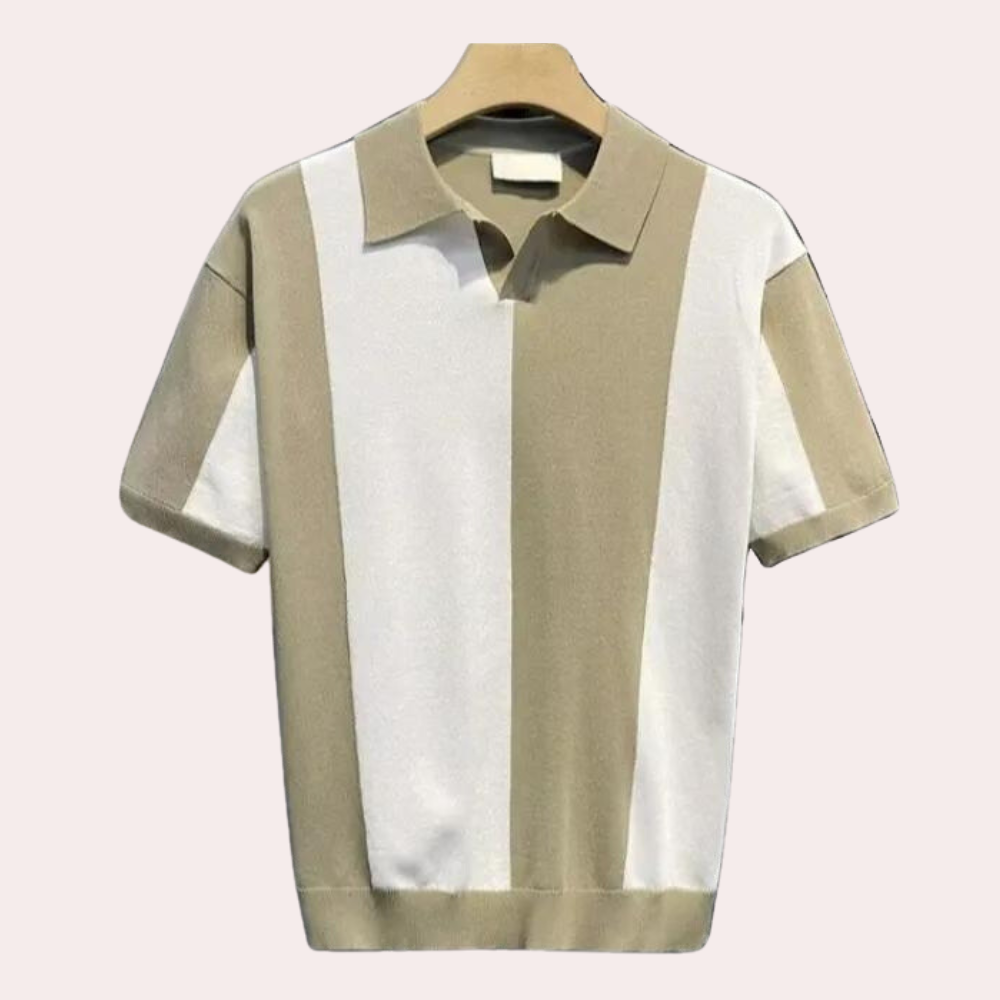 Andrei - Luxe gebreide poloshirt voor heren