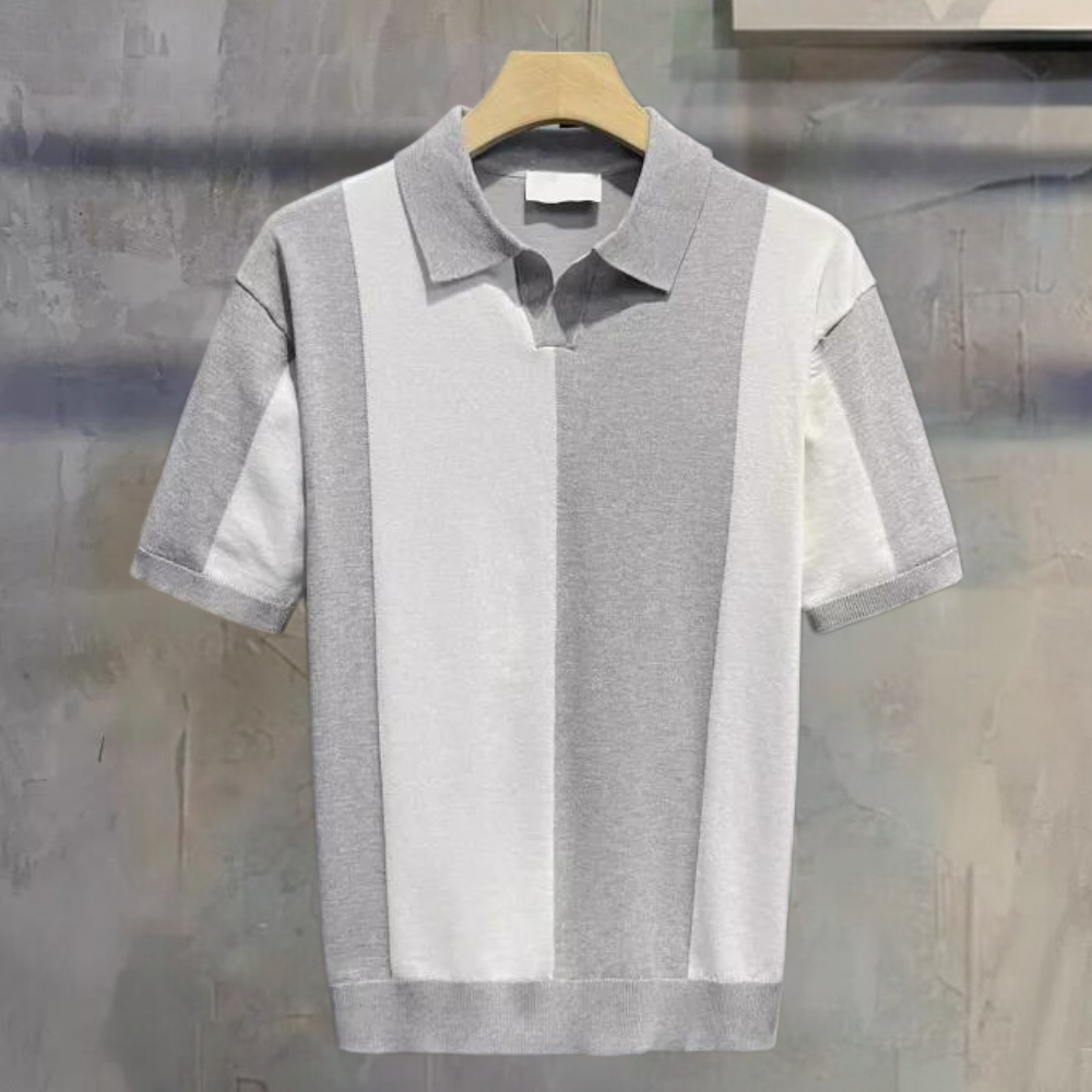 Andrei - Luxe gebreide poloshirt voor heren