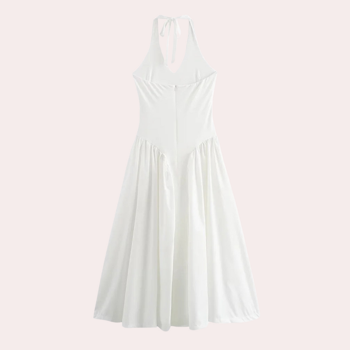 Mani - Elegante halter midi-jurk voor dames