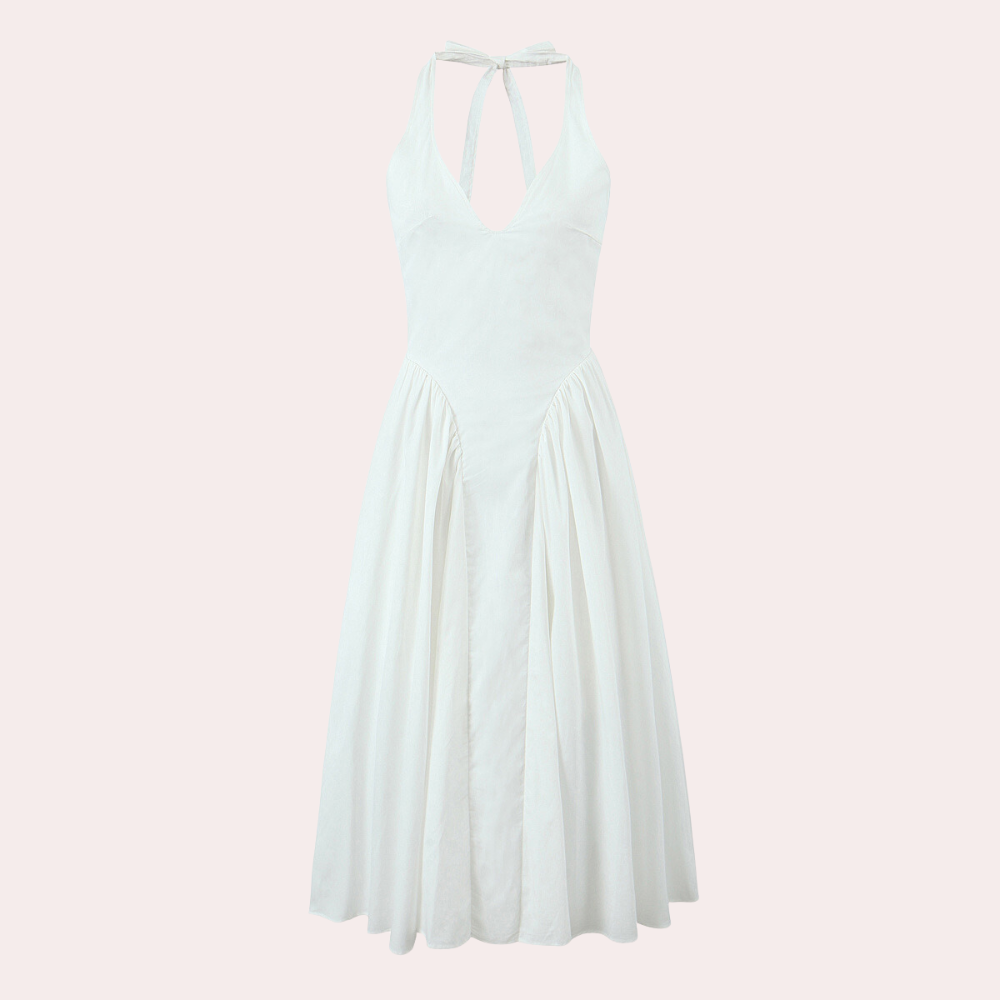 Mani - Elegante halter midi-jurk voor dames