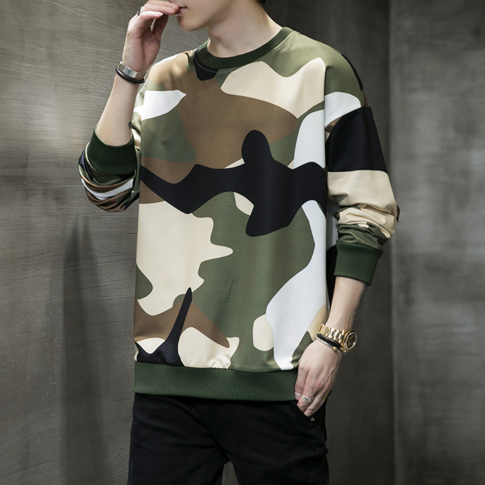 Beniamin - Stijlvol Camouflage Sweatshirt voor mannen