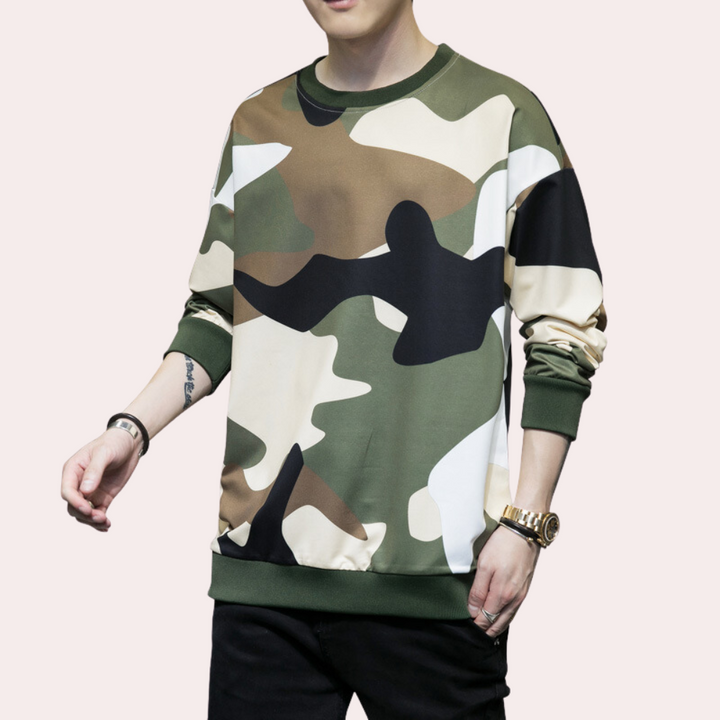 Beniamin - Stijlvol Camouflage Sweatshirt voor mannen