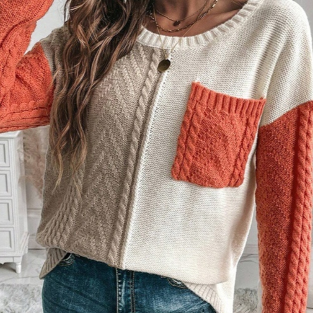 Lorna - Modieuze Sweater met druppelschouder