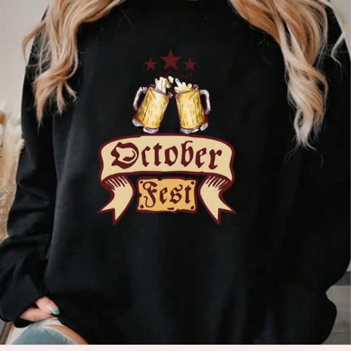 Eleftheria - Ronde hals dames  Oktoberfest Sweatshirt