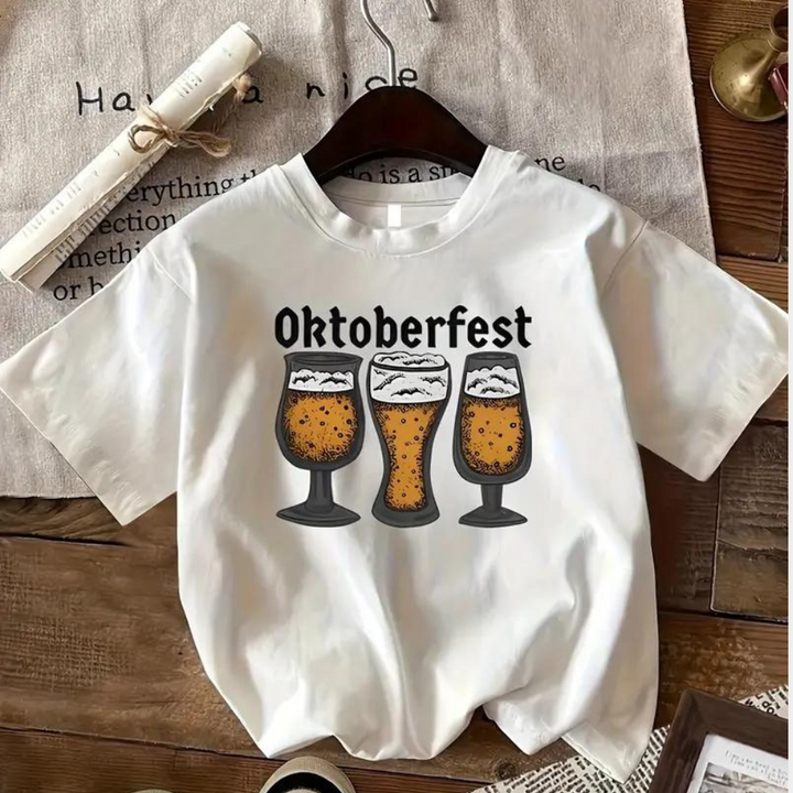 Evelien - Modieus t-shirt met Oktoberfest voor dames